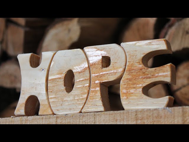 Scroll saw projects names - Wooden letters decoration ideas