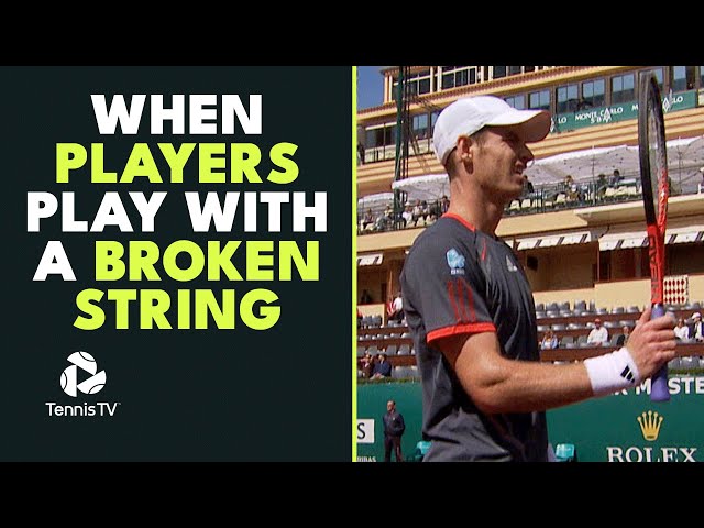 When Tennis Players Play With A BROKEN String 🤕