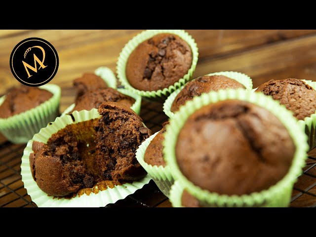Schokoladen Muffins - Bestes und schnellstes Rezept mit flüssigem Kern