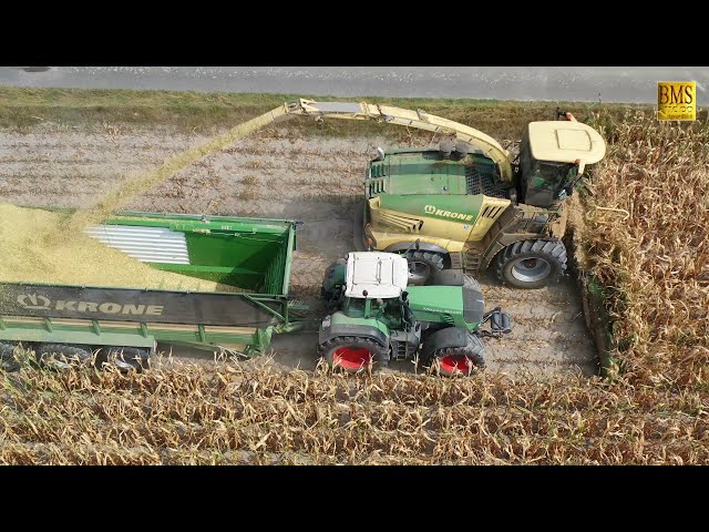 Großeinsatz Mais häckseln 2019 Krone Big X 780 14-reihig 10 Fahrzeuge farmer corn harvest Maisernte