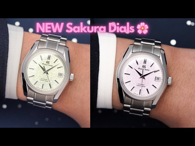 Grand Seiko's new 38mm Sakura Pink & Green Watches