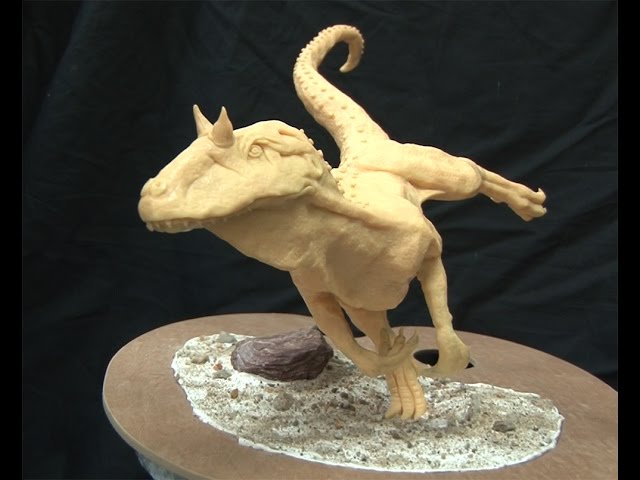 Art Lesson: How to Sculpt an Allosaurus Dinosaur in Polymer Clay Part 1 of 2