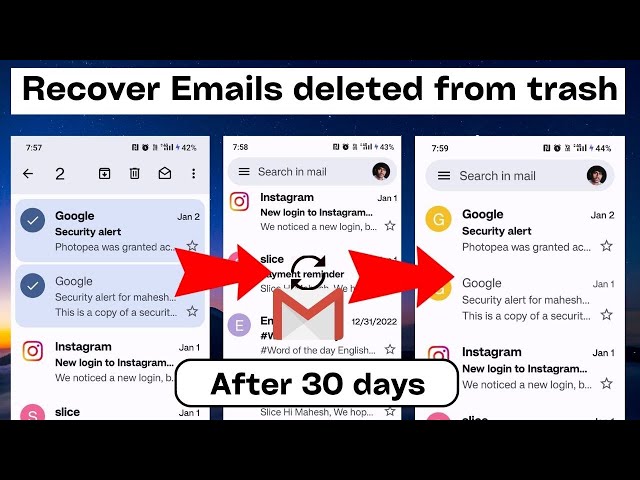 How to Recover Permanently Deleted Emails from Gmail in Mobile | Recover deleted mail from gmail