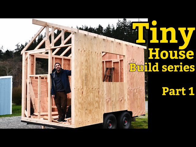 Building a tiny house mini cabin trailer build part 1