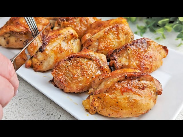 This is what I do for a banquet when I want to surprise my guests! Chicken thighs, spectacular!