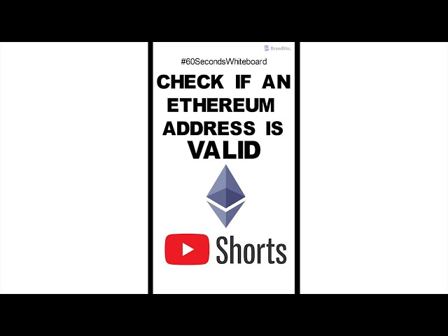 How to Check if an Ethereum Address is Valid | Eth Address Check #Shorts