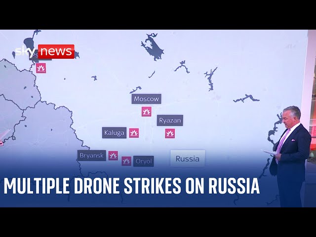 Ukraine War: Multiple drone strikes hit parts of Russia, in a night of record attacks