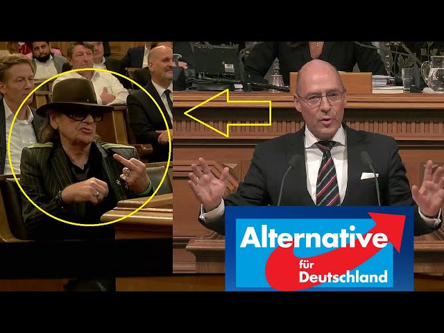 Udo Lindenberg zeigt AfD-Mann STINKEFINGER - Skandal in Hamburger Bürgerschaft