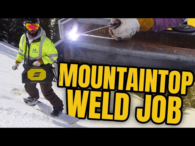 Snowboarding To A Job Site | Structural Beam Stick Welding