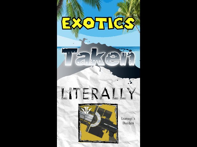 Exotics Taken Literally | Izanagi's Burden #shorts