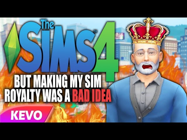 Sims 4 but making my sim royalty was a bad idea