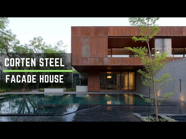 CORTEN Steel Facade creates Adorable Residence