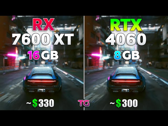 RTX 4060 vs RX 7600 XT - Test in 10 Games