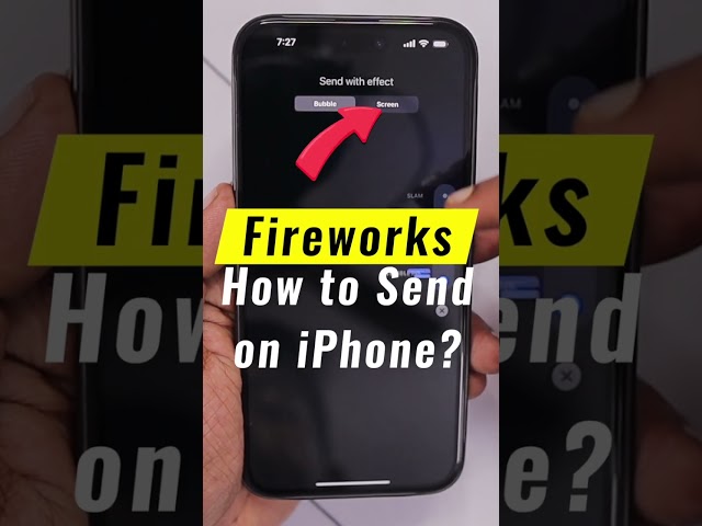 How to Send FIREWORKS 🔥 on iPhone Text Message?