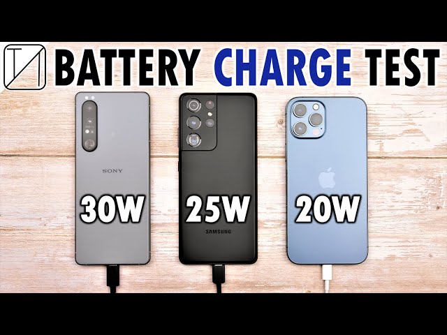 Sony Xperia 1 III vs Samsung S21 Ultra vs iPhone 12 Pro Max Charging Speed Test!