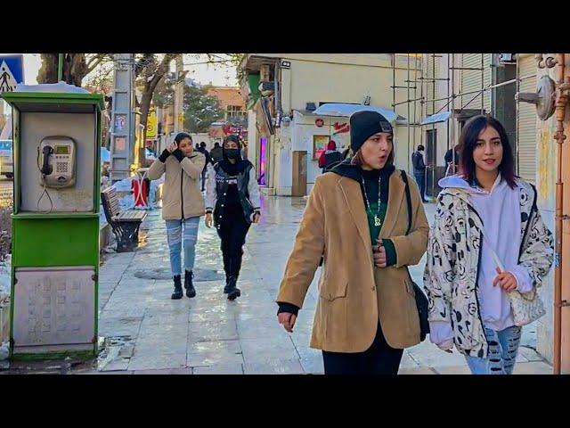 Arak, Iran 2023 | City tour of IRAN | walking tour in Abbas Abad Street