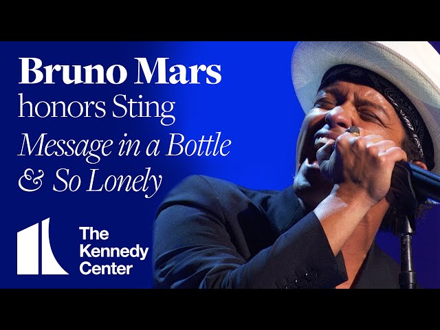 Bruno Mars - "So Lonely," "Message In a Bottle" (Sting Tribute) | 2014 Kennedy Center Honors