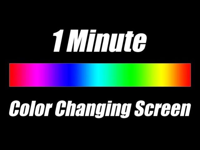 Color Changing Screen 1 Minute - Mood Led Lights Fast