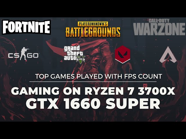 Gaming on Ryzen 7 3700X and GTX 1660 SUPER