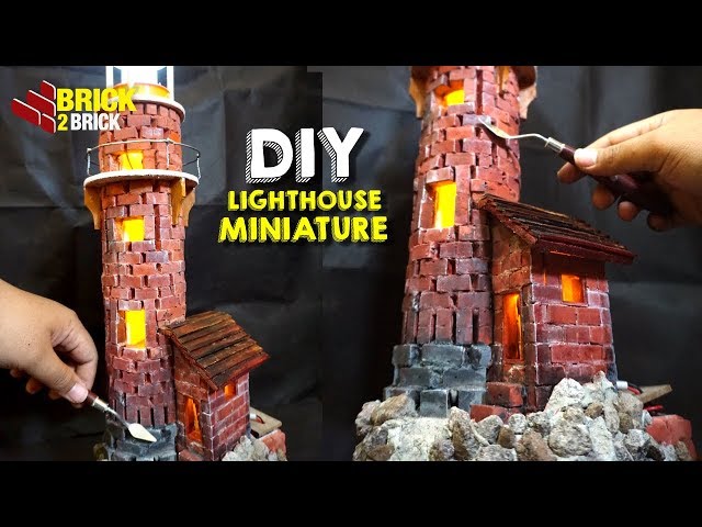 HOW TO BUILD an AMAZING LIGHTHOUSE Miniature From Mini BRICK - BRICKLAYING