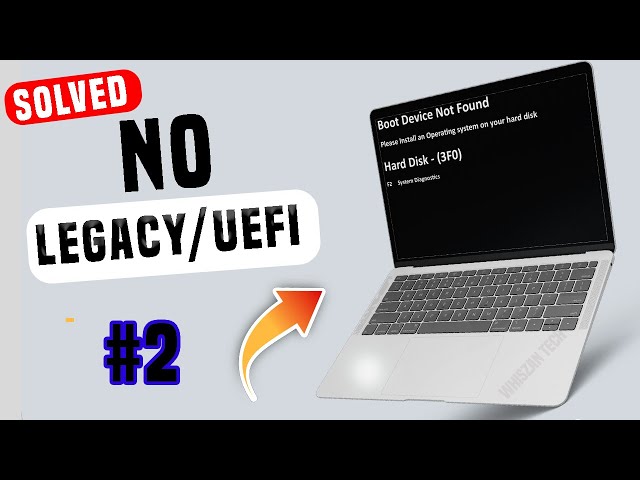 HOW TO FIX NO BOOT DEVICE FOUND-NO LEGACY SUPPORT/NO UEFI OPTIONS, SOLVED.
