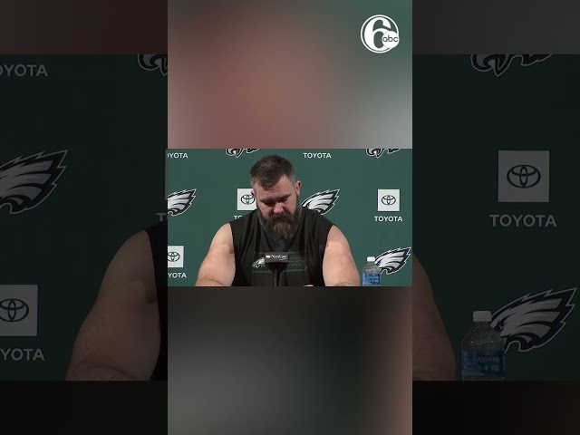 Jason Kelce announces tearfully that he’s retiring after 13 seasons with the Eagles