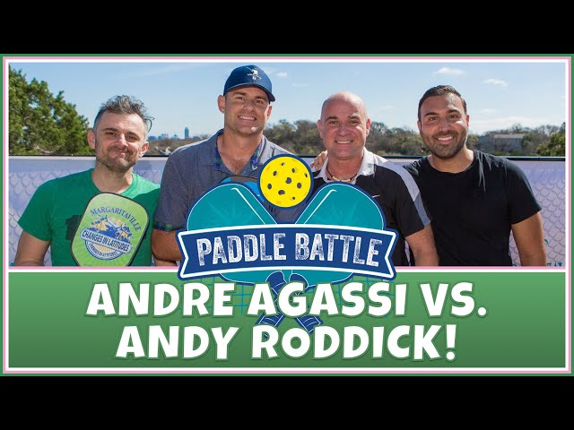 Andre Agassi vs. Andy Roddick in Pickleball (GAMES ONLY)