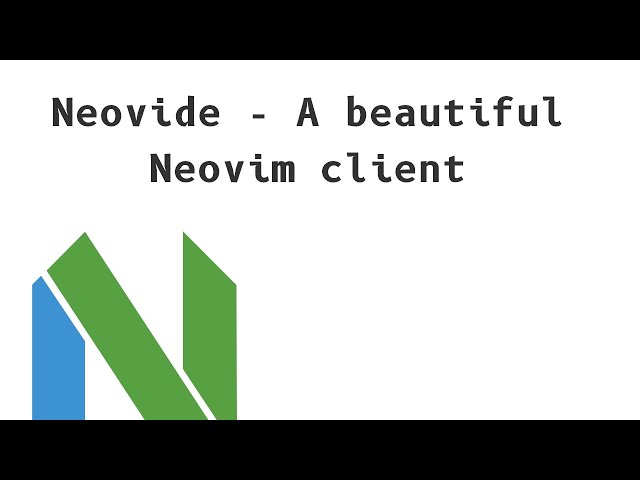 [DEMO] Neovide - A beautiful neovim client