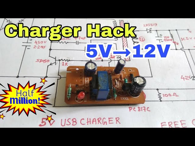 Charger upgrade | 5v charger modification for 12V | Free Circuit Lab