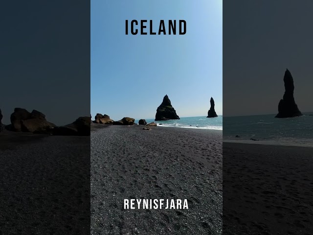 Iceland - Reynisfjara Black Sand Beach #shorts