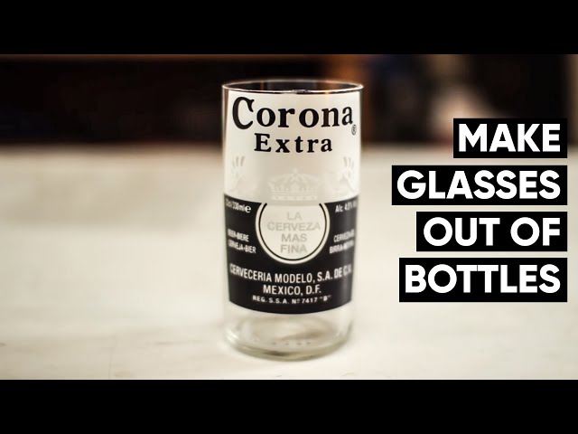 How to make Corona beer bottles into glasses every time! NO FIRE