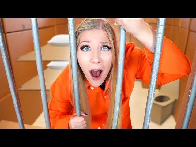 I Trapped My Wife in CARDBOARD Prison for 24 Hours! - Challenge