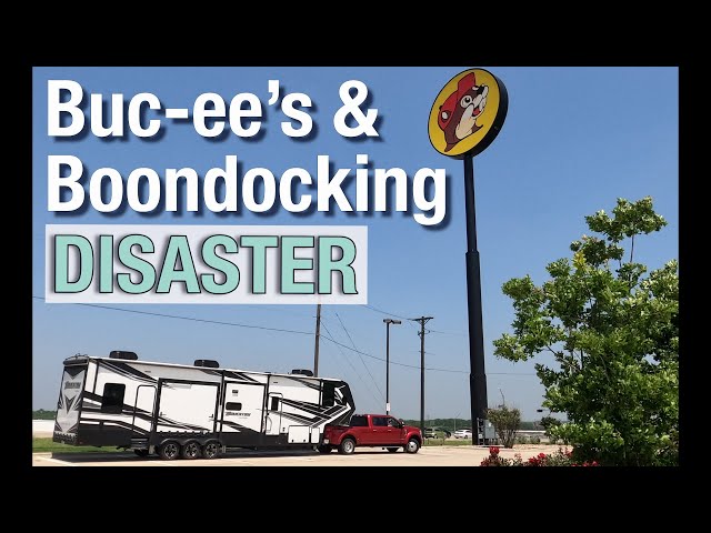 It's our first time... RV Boondocking & Buc-ee's on our way to Texas