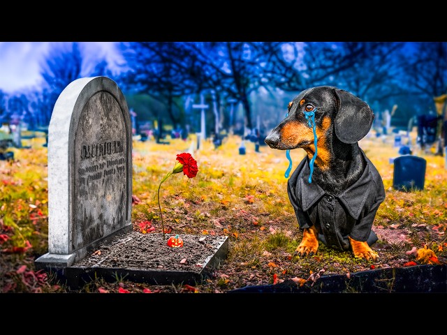 Toy Cemetery! Cute & funny dachshund dog video!