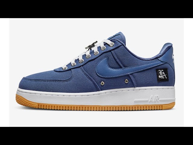 Photos of the Nike Air Force 1 Low Los Angeles Sneakers Colorway Retail Price $150 Sneakerhead News
