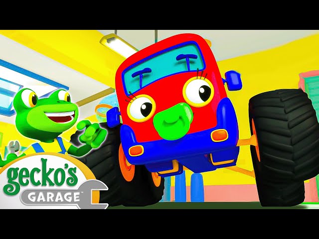 Baby Truck Monster Truck Mix Up | Baby Truck | Gecko's Garage | Kids Songs
