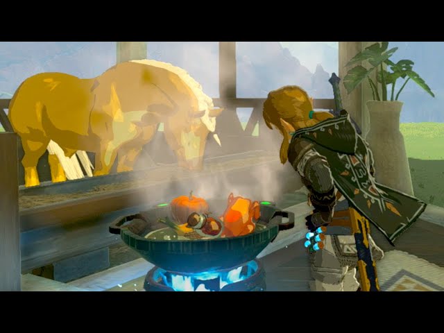 Cooking a Thanksgiving Feast for my horse 🦃 ~ Tears of the Kingdom 100%