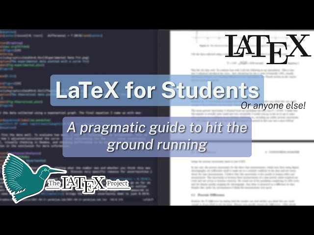 LaTeX for Students – A Simple Quickstart Guide