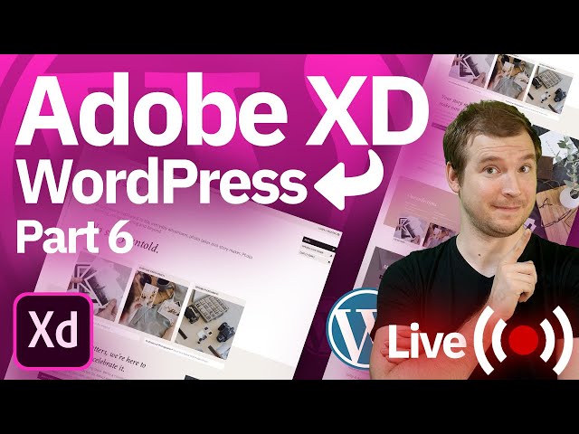 Adobe XD to WordPress | WooCommerce Product Page - Part 6  (live)