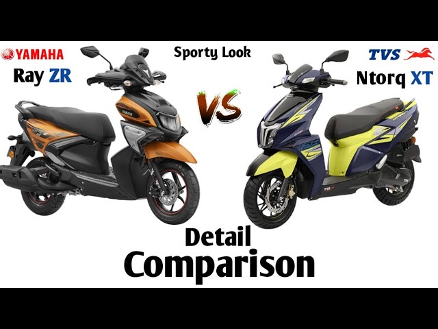 Yamaha Ray ZR 125 और Tvs Ntorq XT || which is good sporty design look in 125cc