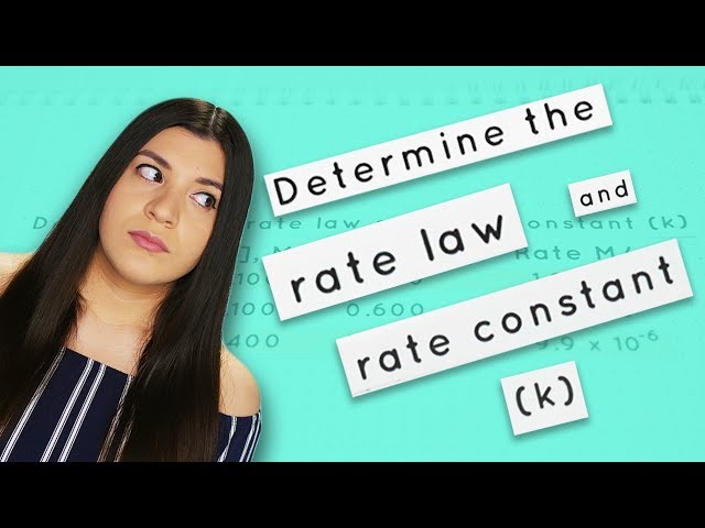 How to Find the Rate Law and Rate Constant (k)