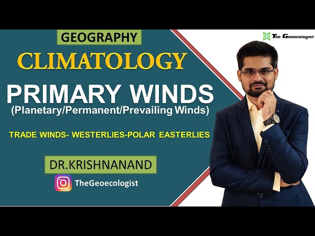 Primary Winds | Trade Winds, Westerlies and Polar Easterlies | Climatology | Dr. Krishnanand