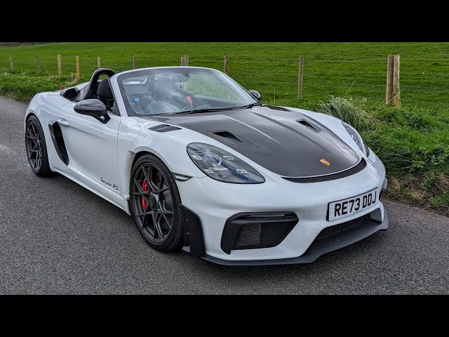 The Porsche 718 Spyder RS is BETTER than the GT4 RS *On the road | 4k