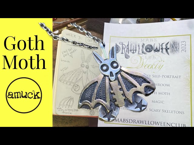 Week 3 Drawlloween: Goth Moth