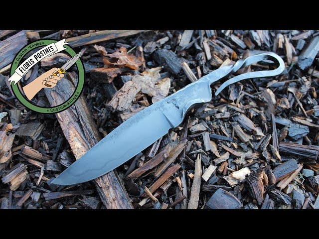 Knifemaking ~ outdoor celtic knife with hamon from an old Nicholson file