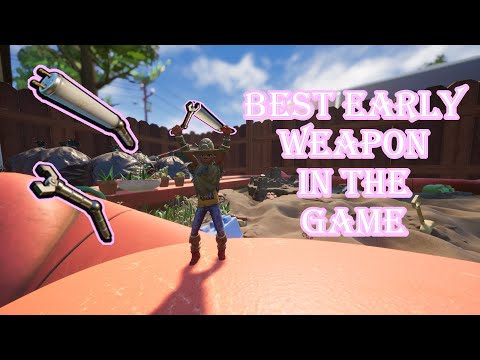 📍 GROUNDED | Best Early Game Weapons | Pinch Whacker No Building