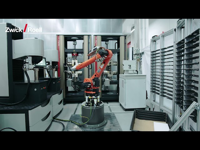 Robotic Testing System roboTest R for Tensile and Hardness Tests on Sheet Metal