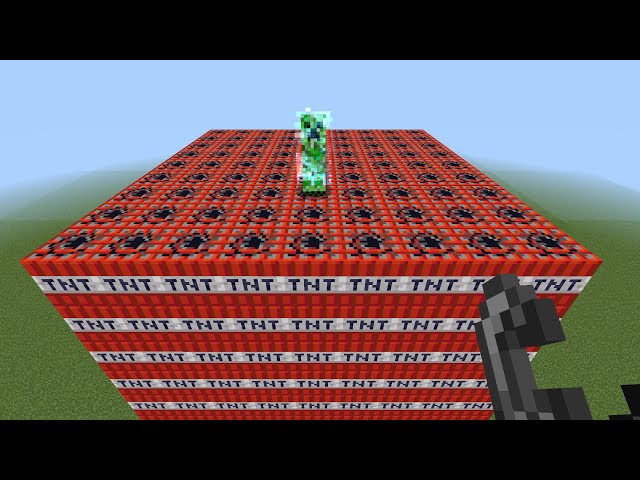 Charged Creeper Vs All Blocks In Minecraft…
