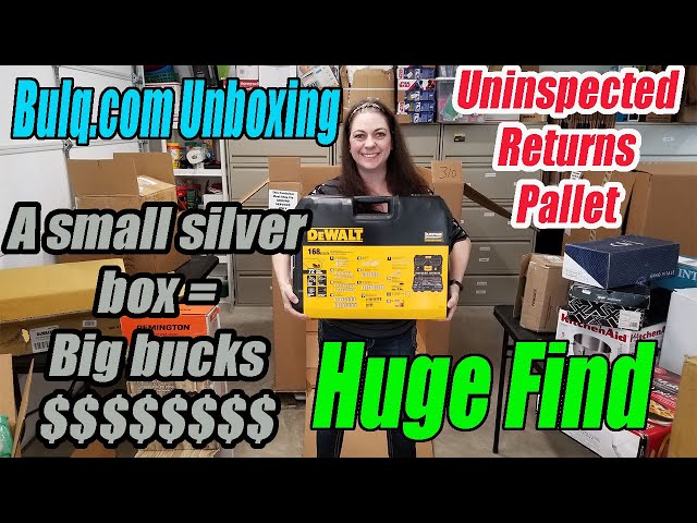 Bulq.com Pallet Unboxing - Huge Find - Silver Box = Big Money - I scored!! Online Reselling