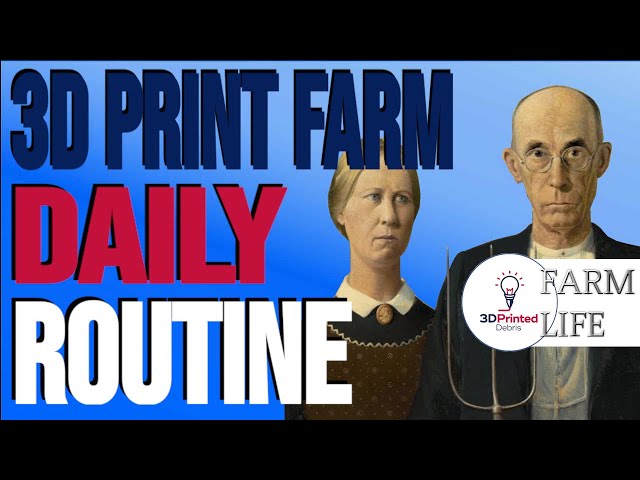 A Day in the Life of a 3D Print Farmer (Open to Close) 3DPD 3D Printer Farm Life